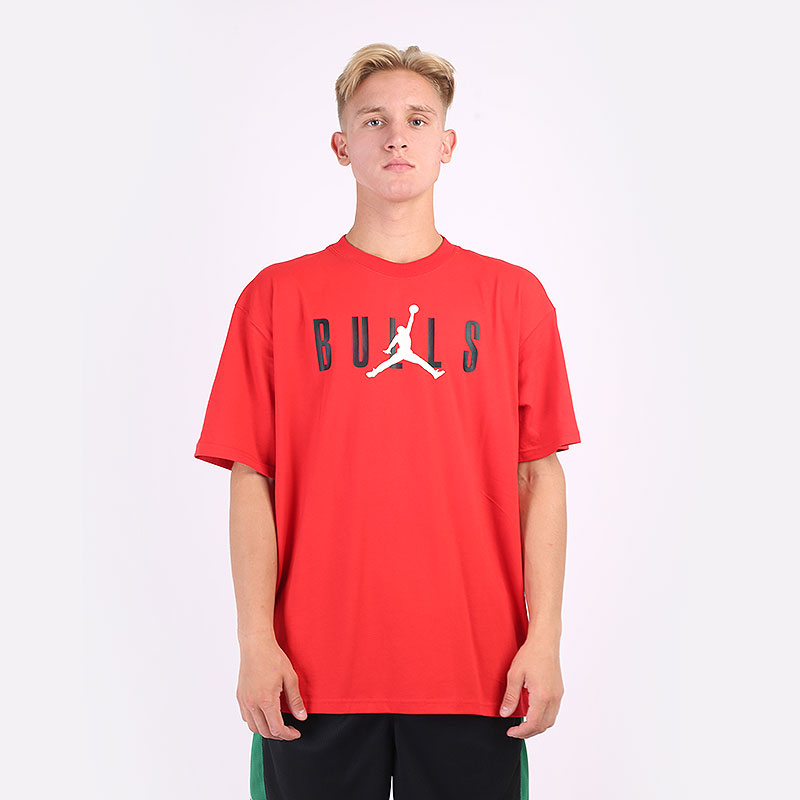 мужская красная футболка Jordan  Chicago Bulls NBA Courtside Tee DA6506-657 - цена, описание, фото 4